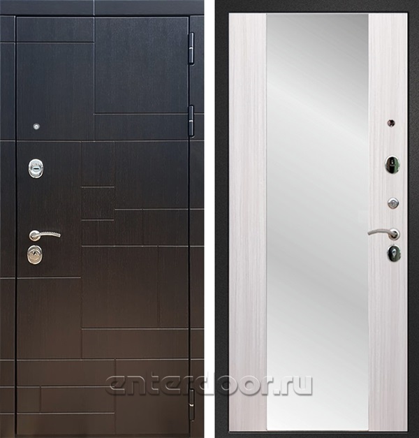 Входная дверь Армада Аккорд зеркало СБ-16 (Венге / Сандал белый) - фото 63657