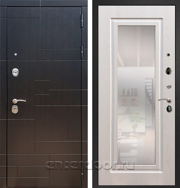 Входная дверь Армада Аккорд зеркало ФЛЗ-120 (Венге / Лиственница беж) - фото 63688