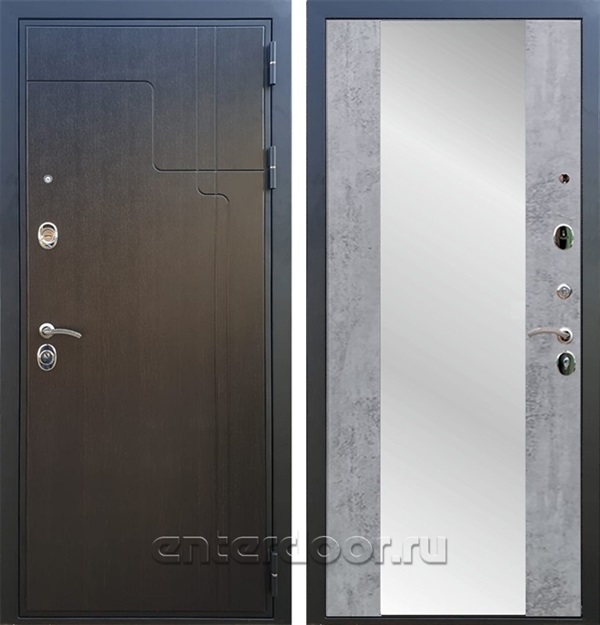 Входная дверь Армада Сидней с зеркалом СБ-16 (Венге / Бетон темный) - фото 64023