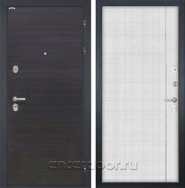 Входная металлическая дверь Интекрон Сицилия В-07 (ЭкоВенге / Лофт белый)