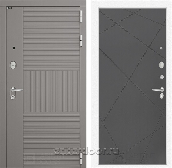 Входная металлическая дверь Лабиринт Formo 24 (Шато Латте / Графит софт)
