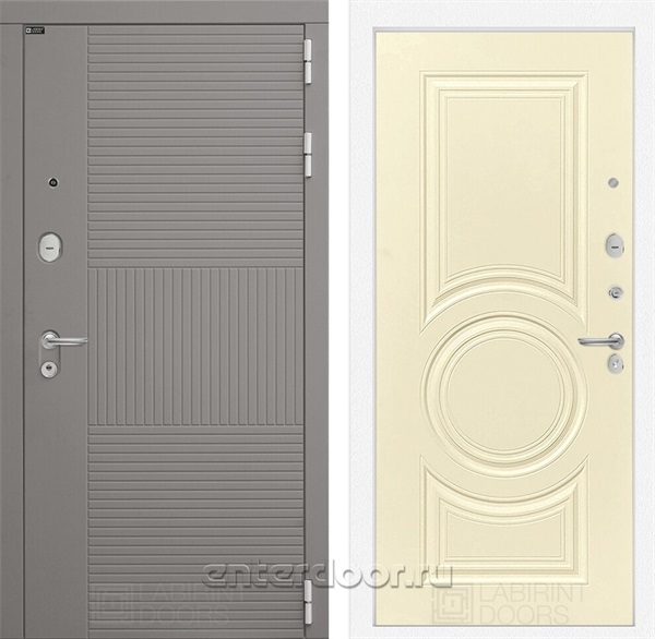 Входная металлическая дверь Лабиринт Formo 23 (Шато Латте / Шампань софт)