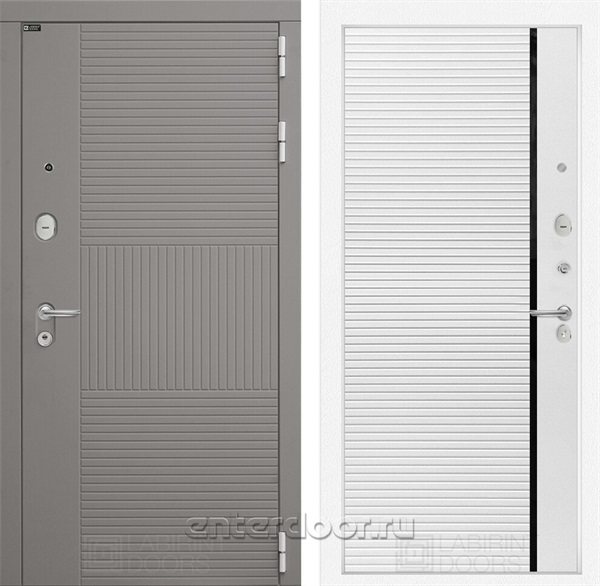 Входная металлическая дверь Лабиринт Formo 22 (Шато Латте / Белый софт)