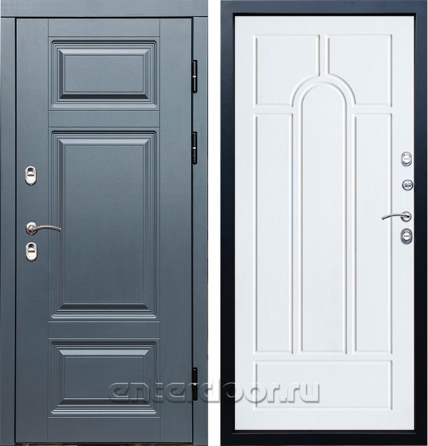 Входная дверь с терморазрывом Премиум 3К Арка (Грей / Лиственница)