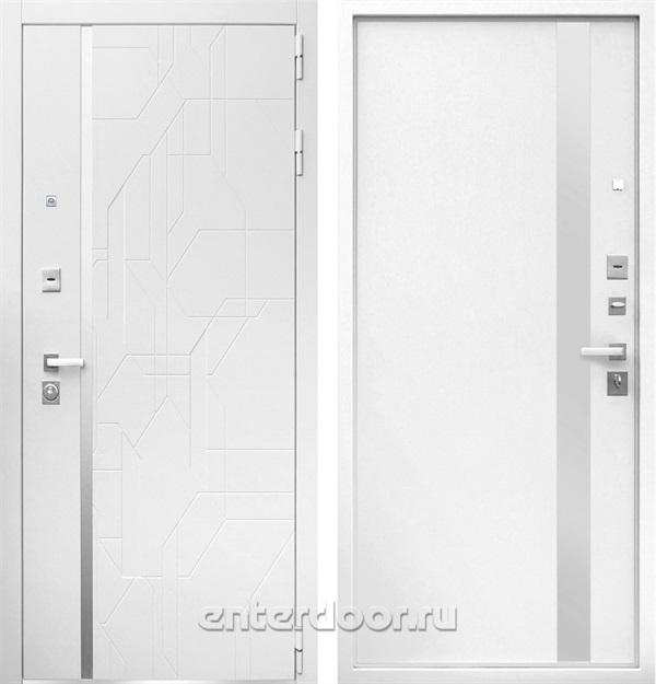 Входная металлическая дверь АСД Эверест (Белый матовый / Белый матовый)
