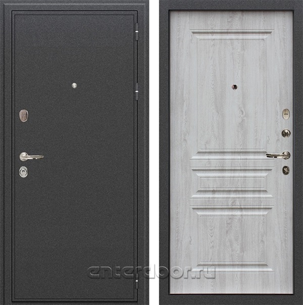 Входная металлическая дверь Лекс Колизей №110 (Антик темное Серебро / Сосна белая 50977-94)