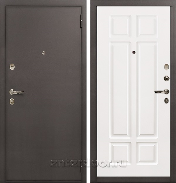 Входная дверь 1А №89 (Медный антик / Софт белый снег) - фото 74017
