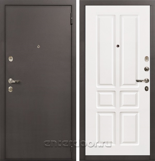 Входная дверь 1А №87 (Медный антик / Софт белый снег) - фото 74021