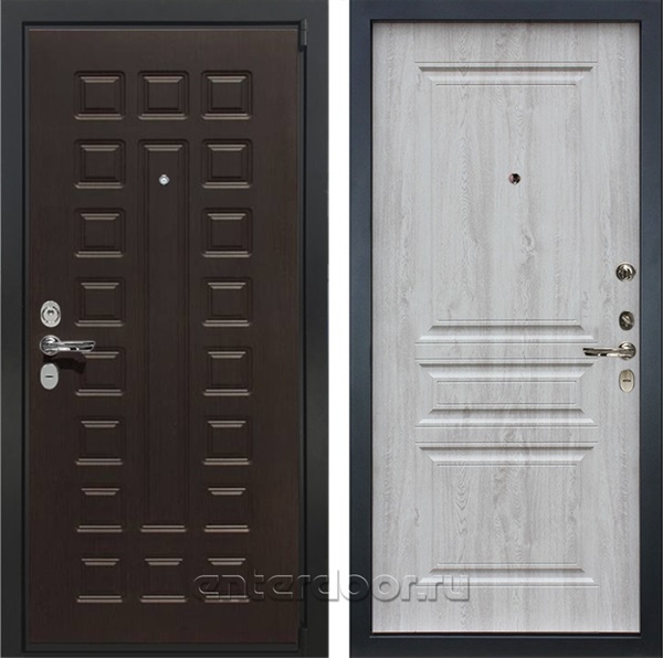 Входная металлическая дверь Лекс 4А Неаполь №110 (Венге / Сосна белая 50977-94)
