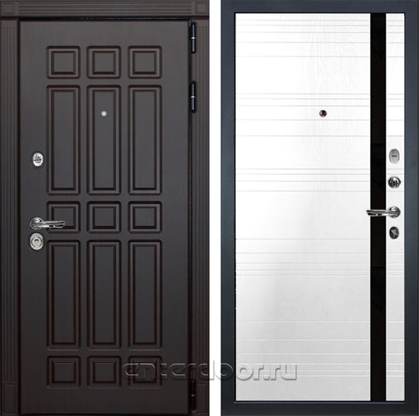 Входная металлическая дверь Лекс 8 Сенатор №31.1 (Венге / Белый Ясень)