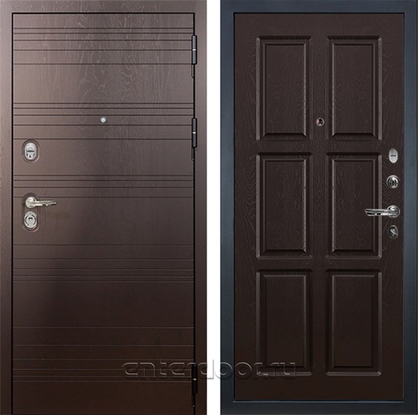 Входная металлическая дверь Лекс Легион №84 (Ясень шоколад / Ясень шоколад)