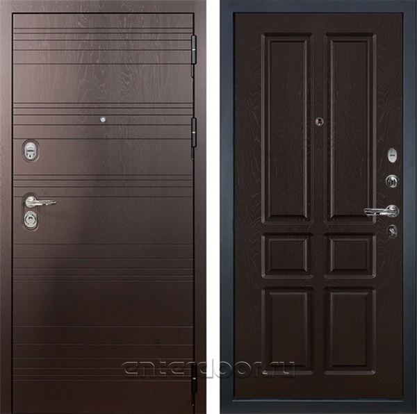 Входная металлическая дверь Лекс Легион №86 (Ясень шоколад / Ясень шоколад)