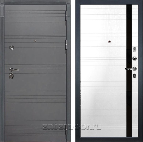 Входная дверь Сенатор 3К №31.1 (Софт графит / Белый Ясень) - фото 75468