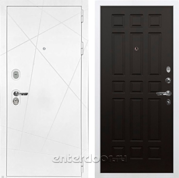 Входная дверь Соната №29 (Белая шагрень / Венге) - фото 76478