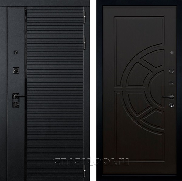 Входная металлическая дверь Лекс Гранд Рояль №43 (Черный кварц / Венге)