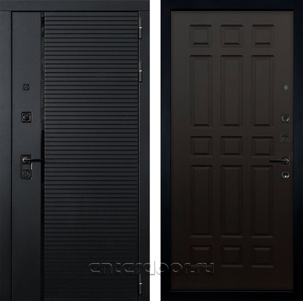Входная металлическая дверь Лекс Гранд Рояль №29 (Черный кварц / Венге)