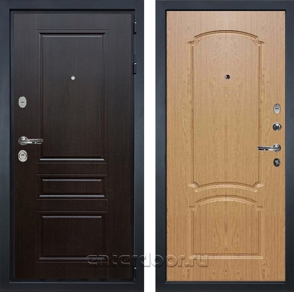 Входная металлическая дверь Лекс Гладиатор 3к Классик №16 (Венге / Дуб натуральный)