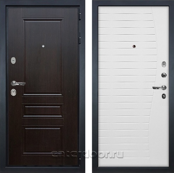 Входная металлическая дверь Лекс Гладиатор 3к Классик №36 (Венге / Ясень белый)