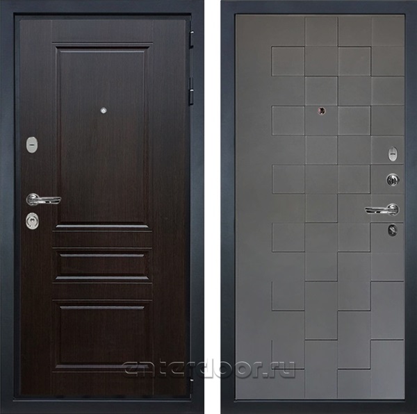 Входная металлическая дверь Лекс Гладиатор 3к Классик №72 (Венге / Графит софт)