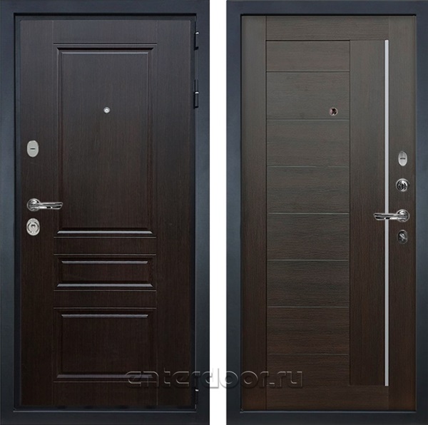 Входная металлическая дверь Лекс Гладиатор 3к Классик №39 Верджиния (Венге / Венге)
