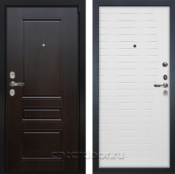 Входная металлическая дверь Лекс Бристоль №36 (Венге / Ясень белый)