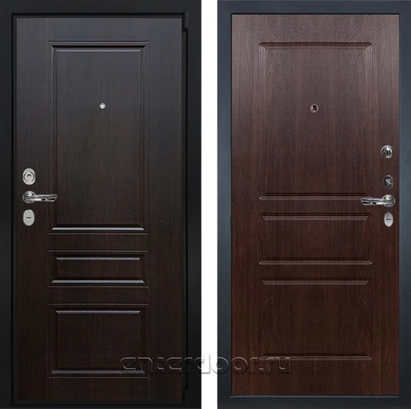 Входная металлическая дверь Лекс Бристоль №60 (Венге / Винорит Алмон 28)