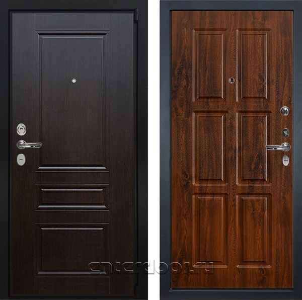 Входная металлическая дверь Лекс Бристоль №83 (Венге / Винорит дуб тёмный)