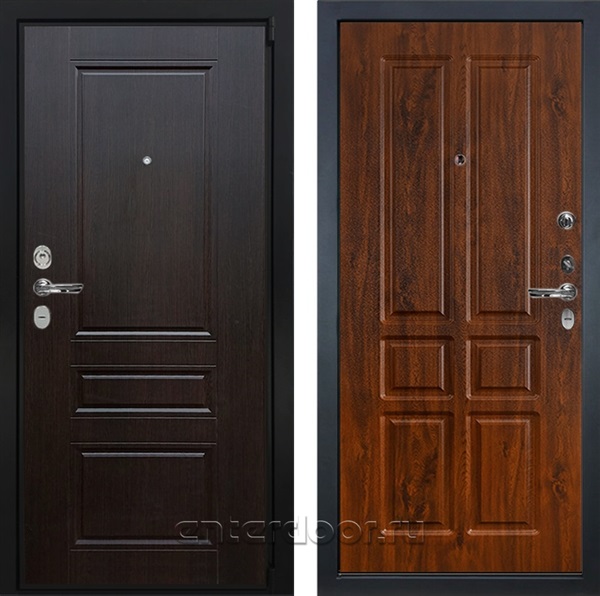 Входная металлическая дверь Лекс Бристоль №91 (Венге / Винорит дуб тёмный)