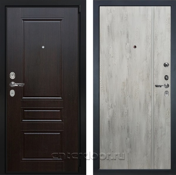 Входная металлическая дверь Лекс Бристоль №73 Лучия-1 (Венге / Дуб тревис серый)