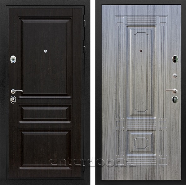Входная металлическая дверь Армада Премиум Н ФЛ-2 (Венге / Сандал серый)