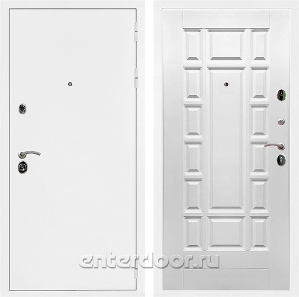 Входная дверь Армада Престиж ФЛ-244 (Белая шагрень / Белый ясень) - фото 82488