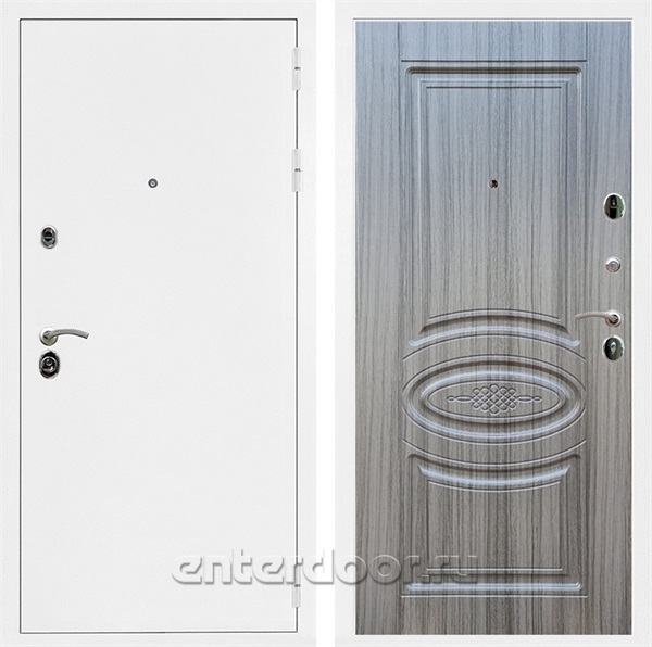 Входная дверь Армада Престиж ФЛ-181 (Белая шагрень / Сандал серый) - фото 82629