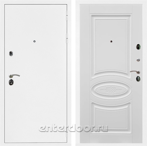 Входная дверь Армада Престиж ФЛ-181 (Белая шагрень / Белый ясень) - фото 82643