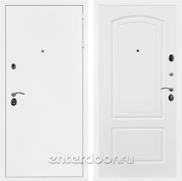 Входная дверь Армада Престиж ФЛ-138 (Белая шагрень / Белый матовый) - фото 82937