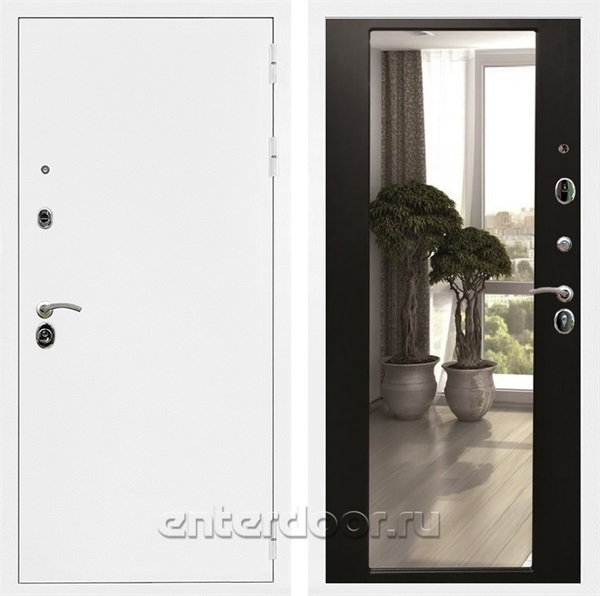 Входная дверь Армада Престиж с зеркалом 2XL (Белая шагрень / Венге) - фото 83396