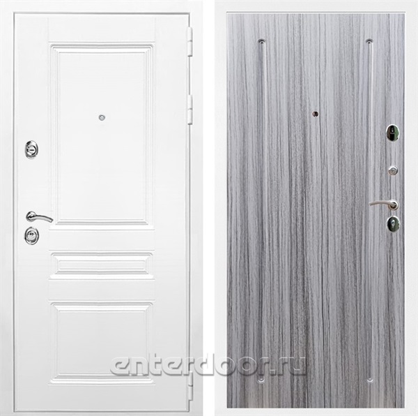 Входная металлическая дверь Армада Премиум Н ФЛ-68 (Белый / Сандал серый)