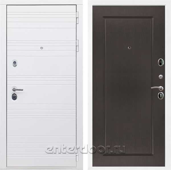 Входная дверь Армада Италия ФЛ-119 (Белый матовый / Венге) - фото 84508