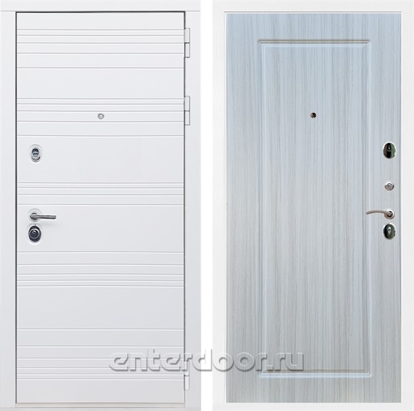 Входная дверь Армада Италия ФЛ-119 (Белый матовый / Сандал белый) - фото 84516