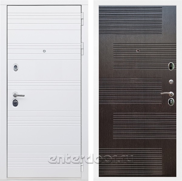 Входная дверь Армада Италия ФЛ-185 (Белый матовый / Венге) - фото 84699