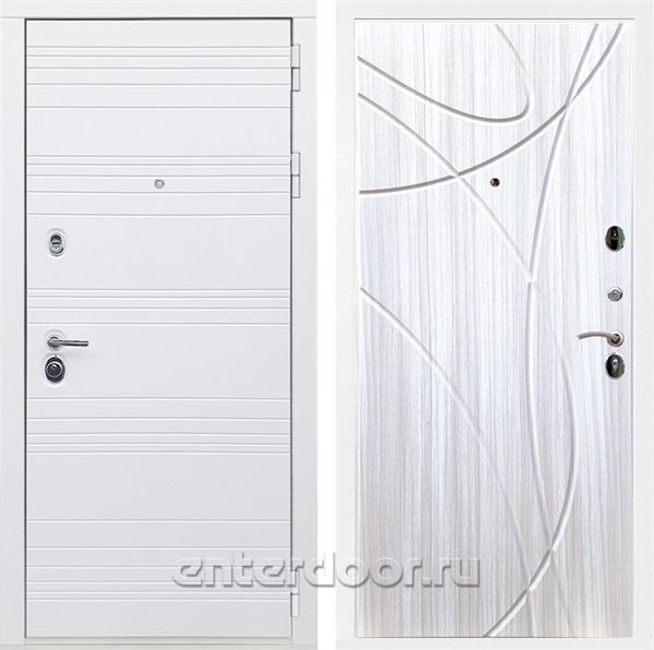 Входная дверь Армада Италия ФЛ-247 (Белый матовый / Сандал белый) - фото 84825