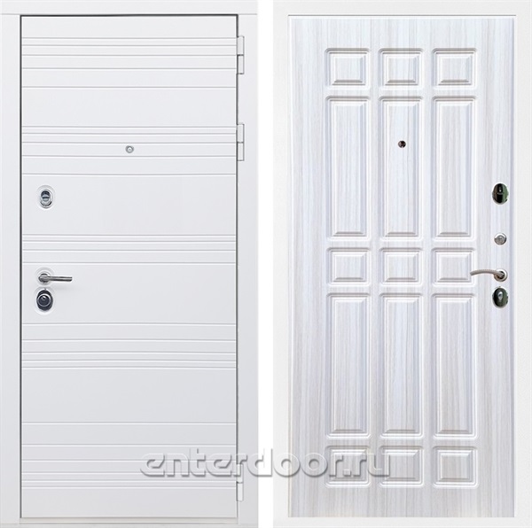 Входная дверь Армада Италия ФЛ-33 (Белый матовый / Сандал белый) - фото 85234