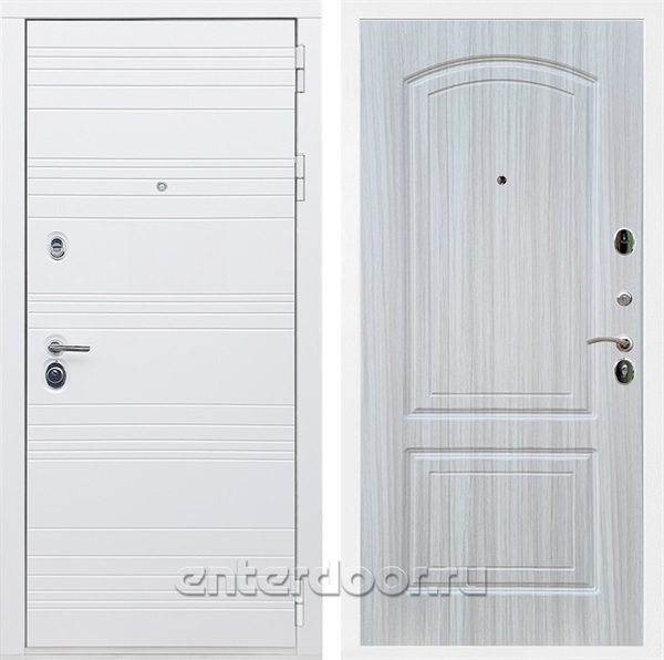 Входная дверь Армада Италия ФЛ-138 (Белый матовый / Сандал белый) - фото 85474