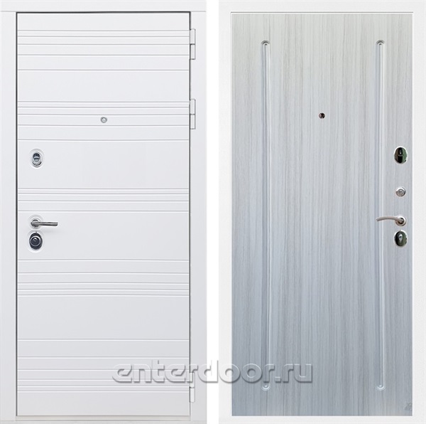 Входная дверь Армада Италия ФЛ-68 (Белый матовый / Сандал белый) - фото 85535