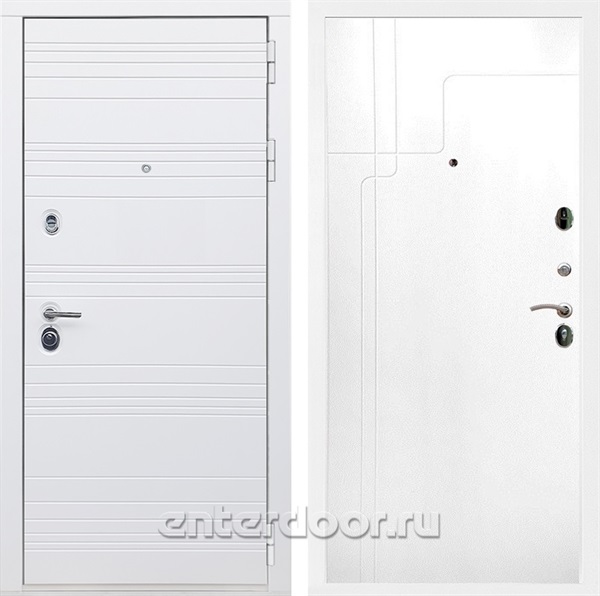 Входная дверь Армада Италия ФЛ-246 (Белый матовый / Белый ясень) - фото 85816