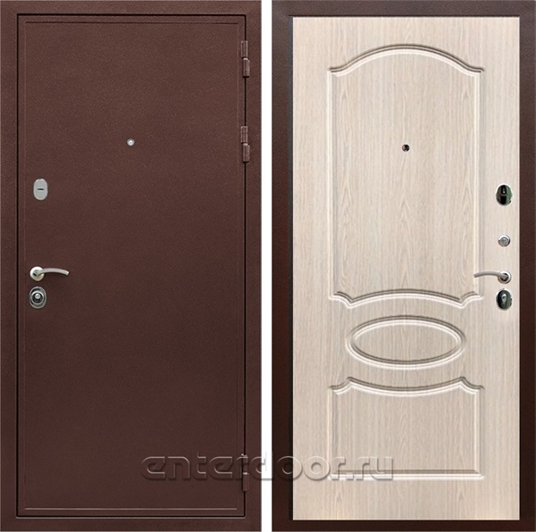 Входная дверь Армада Престиж ФЛ-128 (Медный антик / Беленый дуб) - фото 86917