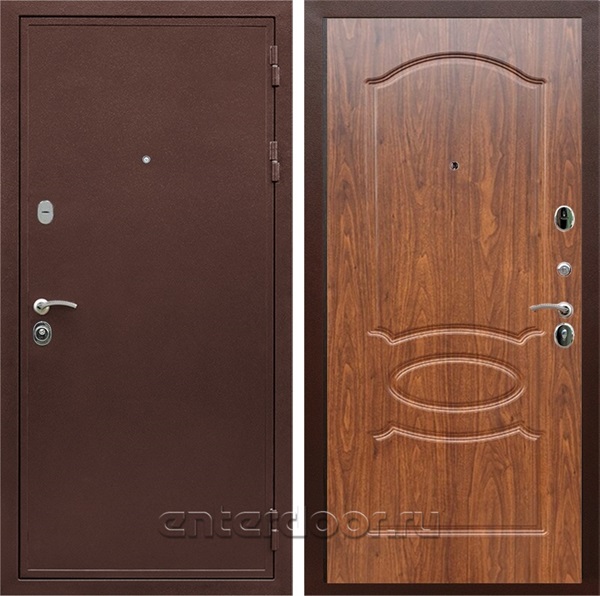 Входная дверь Армада Престиж ФЛ-128 (Медный антик / Орех темный) - фото 86941