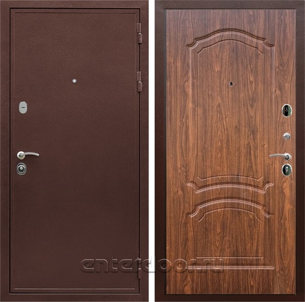 Входная дверь Армада Престиж ФЛ-140 (Медный антик / Орех темный) - фото 87036