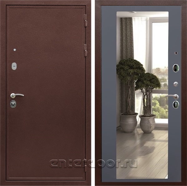 Входная дверь Армада Престиж с зеркалом 2XL (Медный антик / Графит софт) - фото 87179