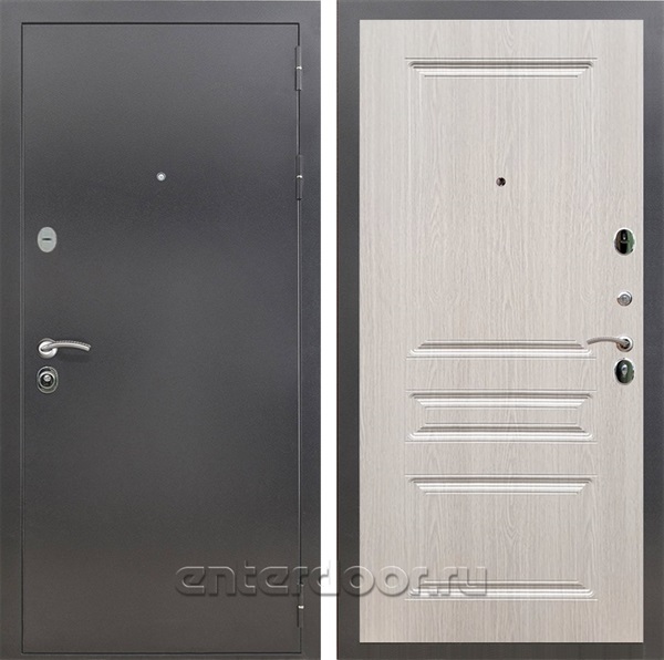 Входная металлическая дверь Армада 5А ФЛ-243 (Антик серебро / Дуб беленый)