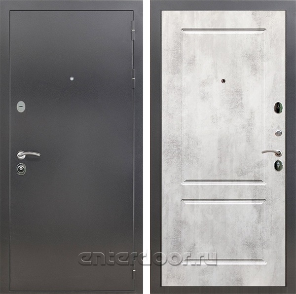 Входная дверь Армада Престиж ФЛ-117 (Антик серебро / Бетон светлый) - фото 87293